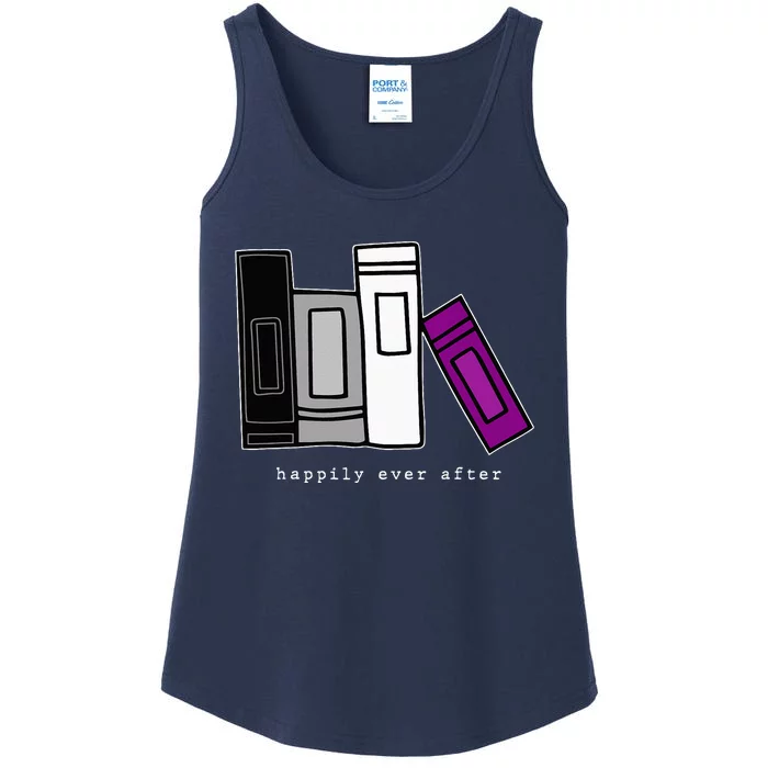 LGBTQ Asexual Pride Books LGBTQIA Pride Month Asexual Ladies Essential Tank