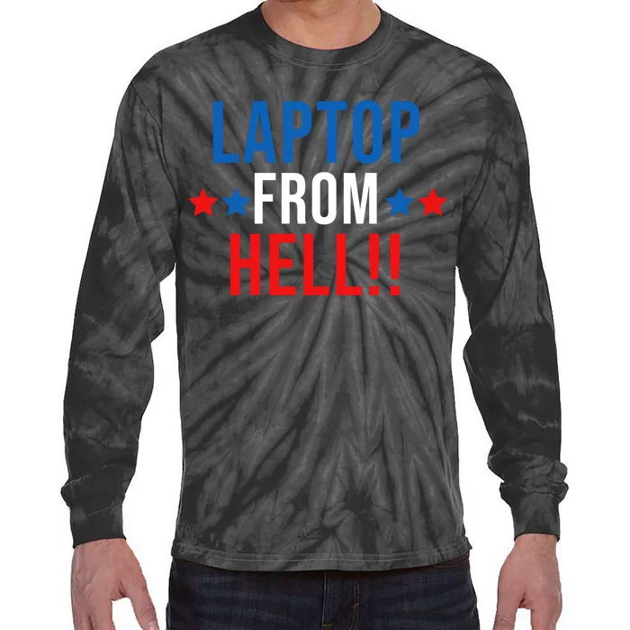 Laptop From Hell Tie-Dye Long Sleeve Shirt