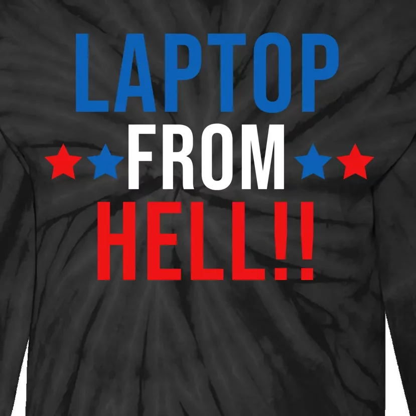 Laptop From Hell Tie-Dye Long Sleeve Shirt