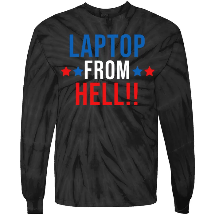 Laptop From Hell Tie-Dye Long Sleeve Shirt