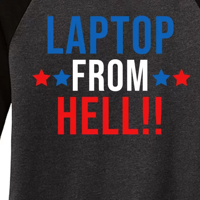 Laptop From Hell Women's Tri-Blend 3/4-Sleeve Raglan Shirt