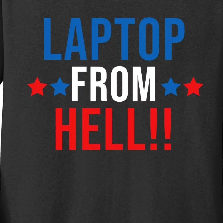 Laptop From Hell Kids Long Sleeve Shirt