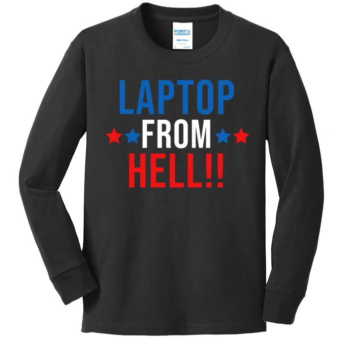 Laptop From Hell Kids Long Sleeve Shirt