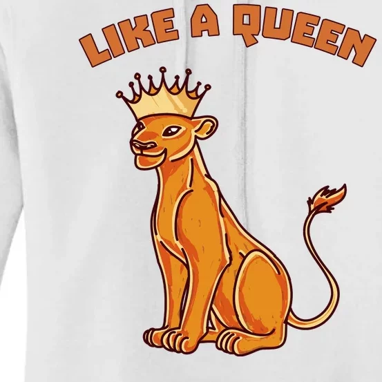 Like A Queen Queen Of The Jungle Lioness Women's Pullover Hoodie