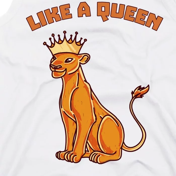 Like A Queen Queen Of The Jungle Lioness Tank Top