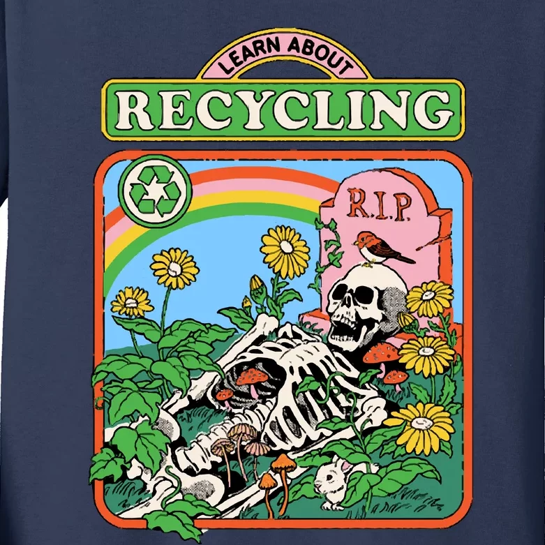 Learn About Recycling Kids Long Sleeve Shirt