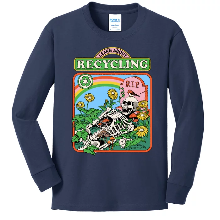 Learn About Recycling Kids Long Sleeve Shirt