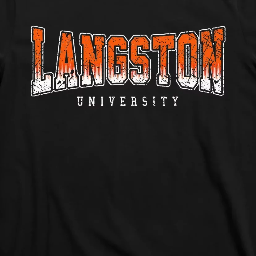 Langston Arch Retro University Athletic Sports T-Shirt