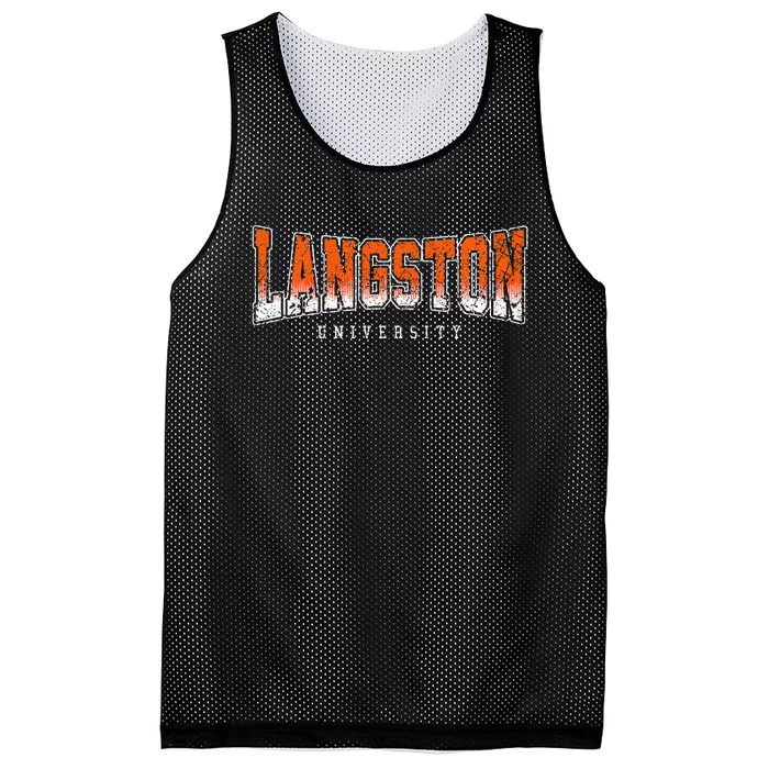 Langston Arch Retro University Athletic Sports Mesh Reversible Basketball Jersey Tank