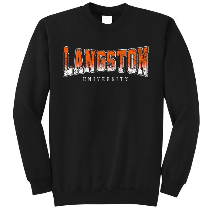 Langston Arch Retro University Athletic Sports Tall Sweatshirt