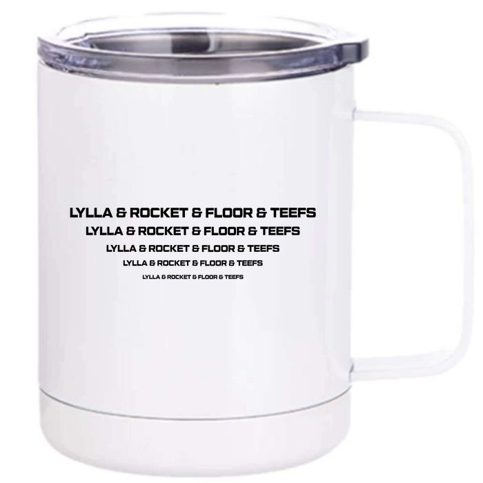 Lylla And Rocket And Floor And Teefs Front & Back 12oz Stainless Steel Tumbler Cup