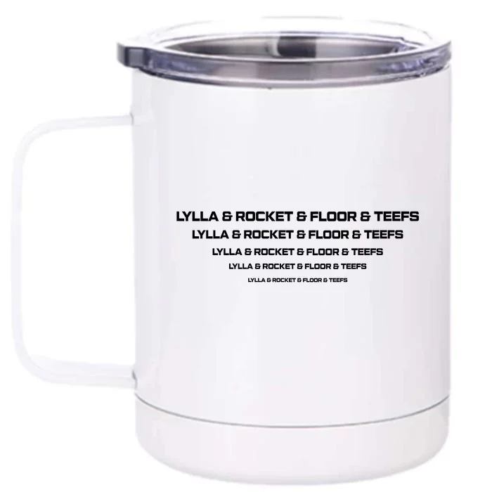 Lylla And Rocket And Floor And Teefs Front & Back 12oz Stainless Steel Tumbler Cup