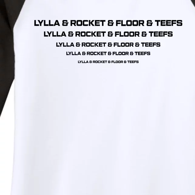 Lylla And Rocket And Floor And Teefs Women's Tri-Blend 3/4-Sleeve Raglan Shirt