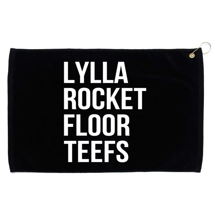 Lylla & Rocket & Floor & Teefs Funny Birthday Quote Grommeted Golf Towel