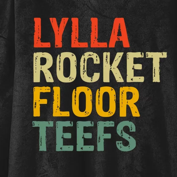 Lylla & Rocket & Floor & Teefs Funny Birthday Quote Hooded Wearable Blanket