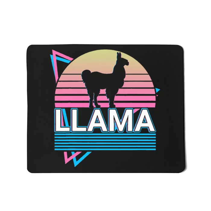 Llama Alpaca Retro Mousepad