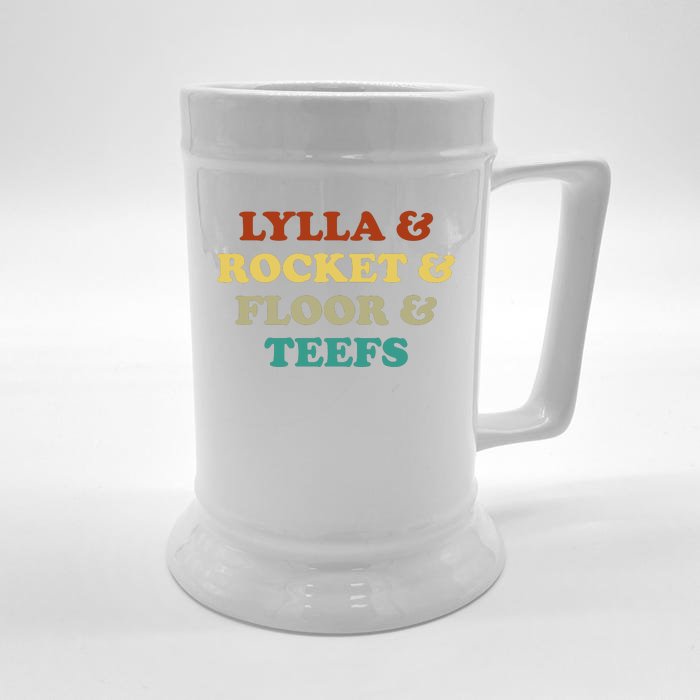 Lylla And Rocket And Floor And Teefs Funny Birthday Quote Front & Back Beer Stein