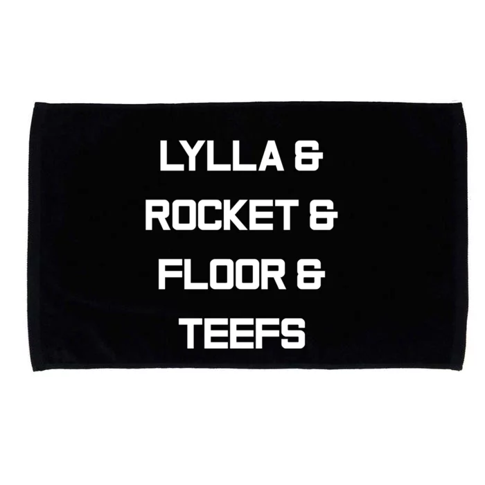 Lylla And Rocket And Floor And Teefs Trending Tees Microfiber Hand Towel