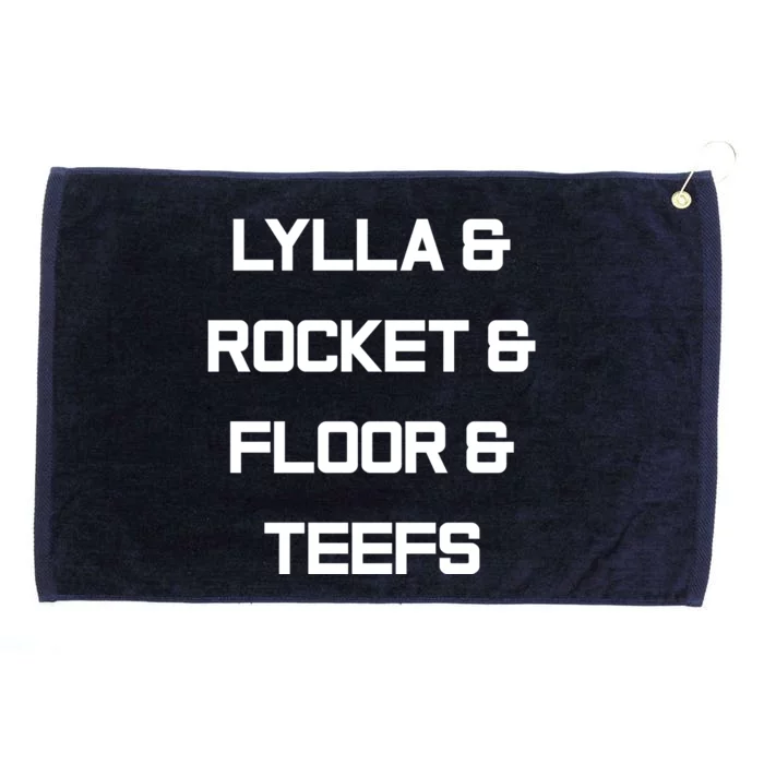 Lylla And Rocket And Floor And Teefs Trending Tees Grommeted Golf Towel