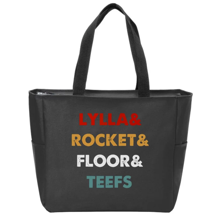 Lylla And Rocket And Floor And Teefs Zip Tote Bag