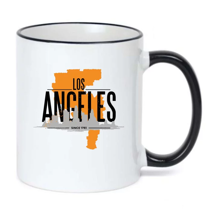 Los Angeles Rugged Black Color Changing Mug