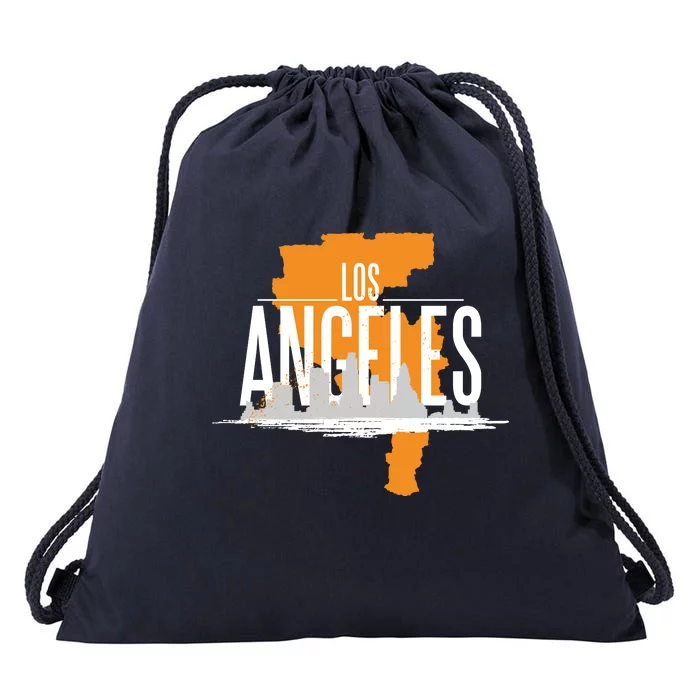 Los Angeles Rugged Drawstring Bag