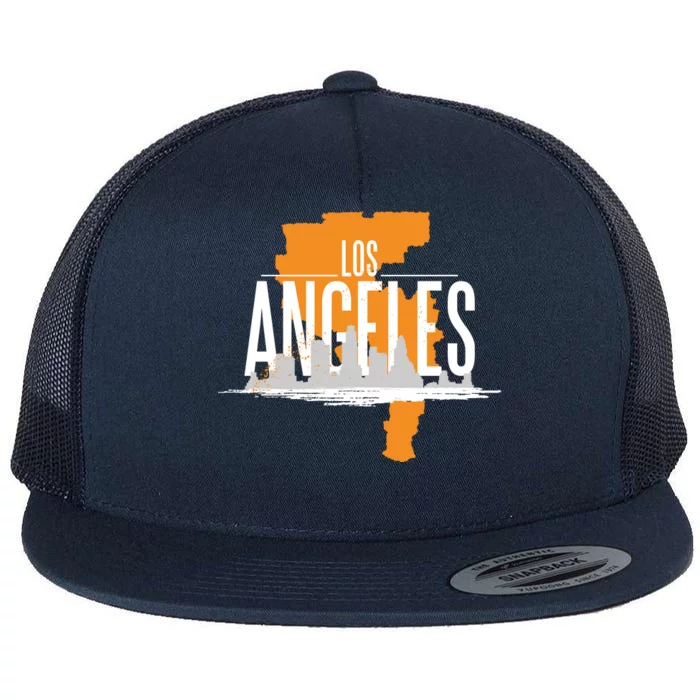 Los Angeles Rugged Flat Bill Trucker Hat