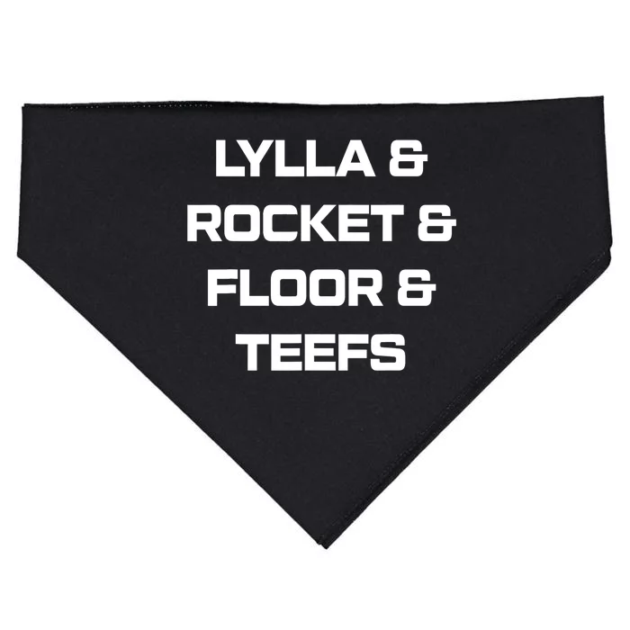 Lylla And Rocket And Floor And Teefs Guardian Of The Galaxy USA-Made Doggie Bandana