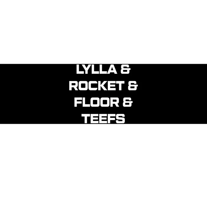 Lylla And Rocket And Floor And Teefs Guardian Of The Galaxy Bumper Sticker