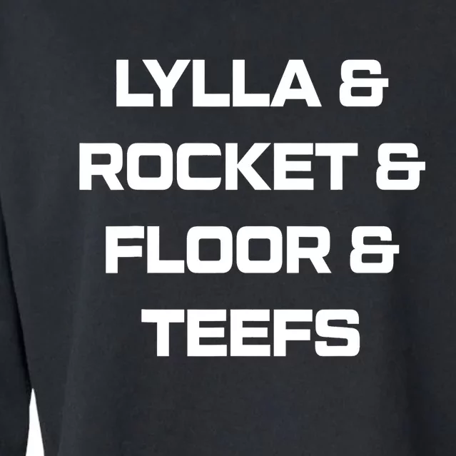 Lylla And Rocket And Floor And Teefs Guardian Of The Galaxy Cropped Pullover Crew