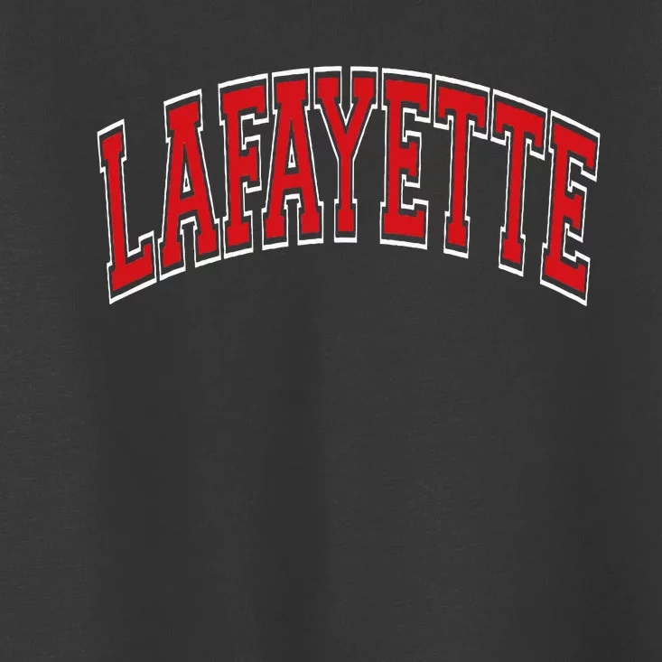 Lafayette Arched Red Text Toddler T-Shirt