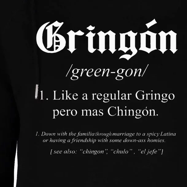 Like a regular Gringo funny Womens Funnel Neck Pullover Hood