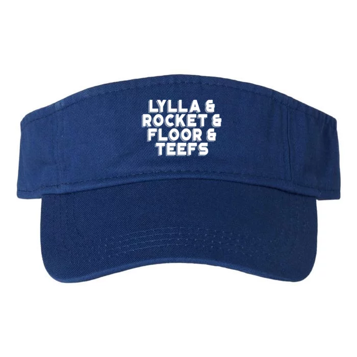 Lylla And Rocket And Floor And Teefs Funny Valucap Bio-Washed Visor