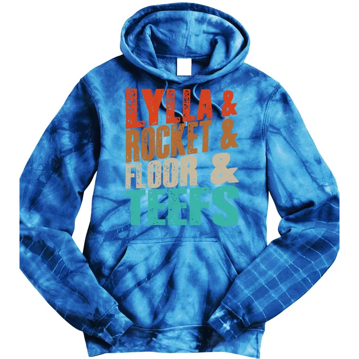 Lylla And Rocket And Floor And Teefs Funny Vintage Tie Dye Hoodie