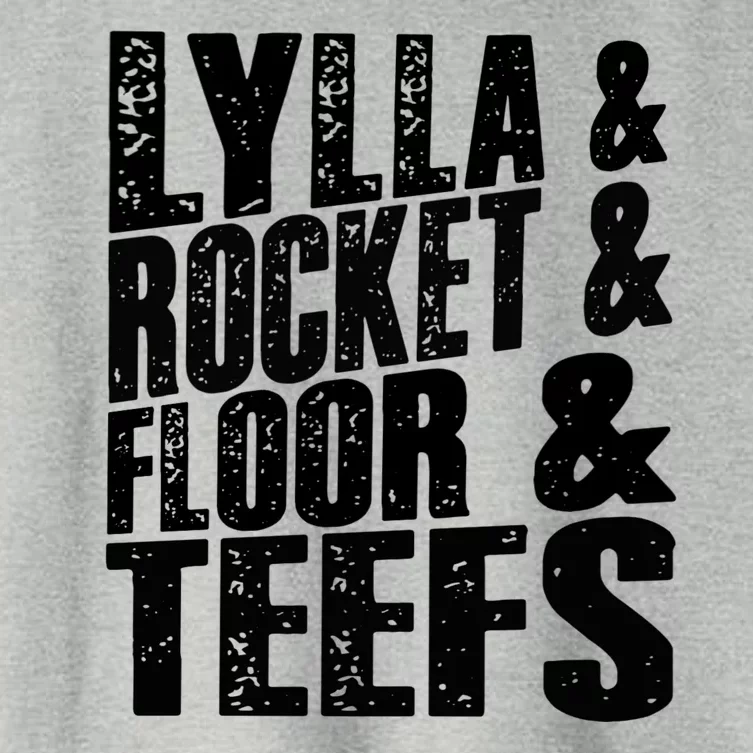 Lylla And Rocket And Floor And Teefs Funny Women's Crop Top Tee