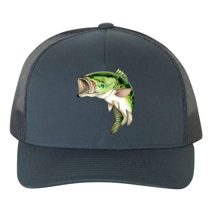 Largemouth Bass Swimming Yupoong Adult 5-Panel Trucker Hat