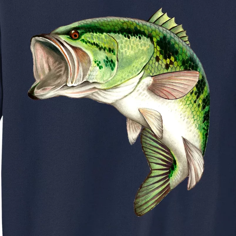 Largemouth Bass Swimming Tall Sweatshirt