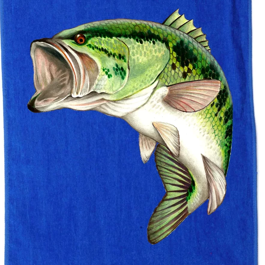 Largemouth Bass Swimming Platinum Collection Golf Towel