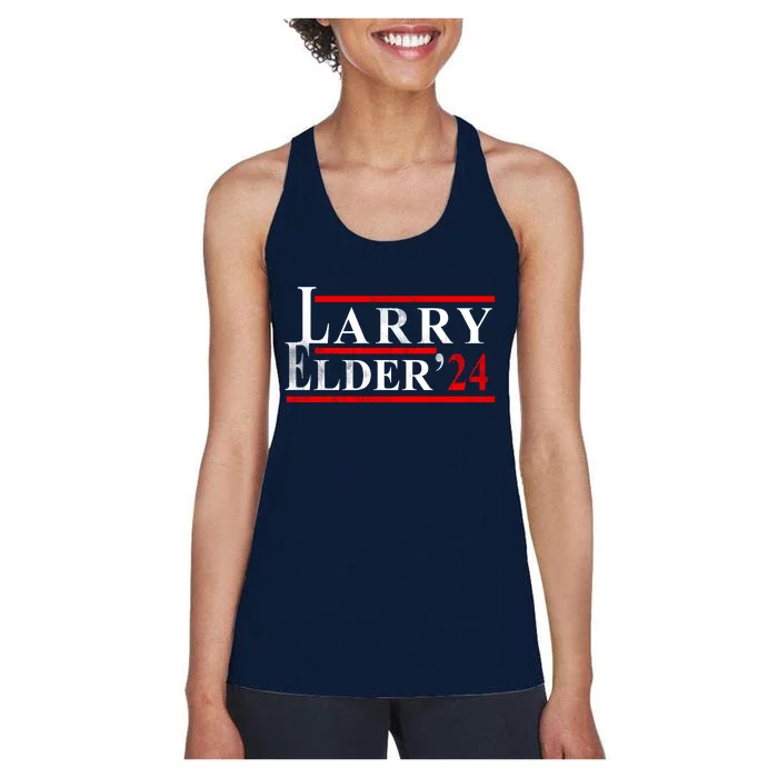 Larry Elder 2024 Vintage Campaign Election Women's Racerback Tank