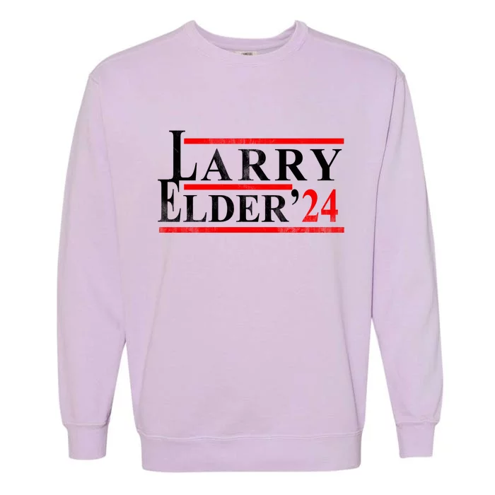 Larry Elder 2024 Vintage Campaign Election Garment-Dyed Sweatshirt