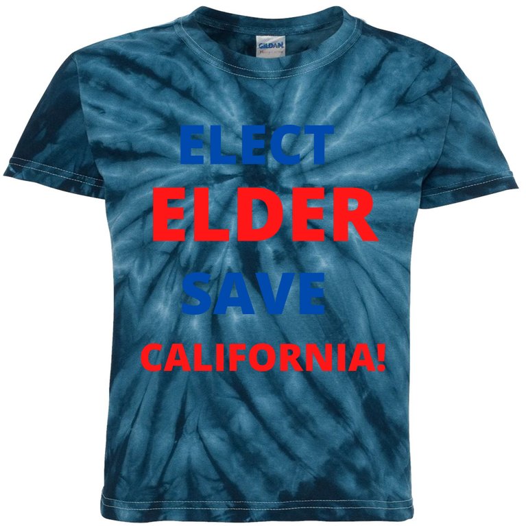 Larry Elder Elect Elder Save California Kids Tie-Dye T-Shirt