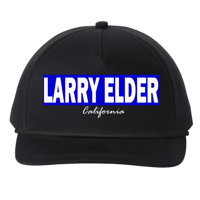 Larry Elder For California Governor Snapback Five-Panel Rope Hat