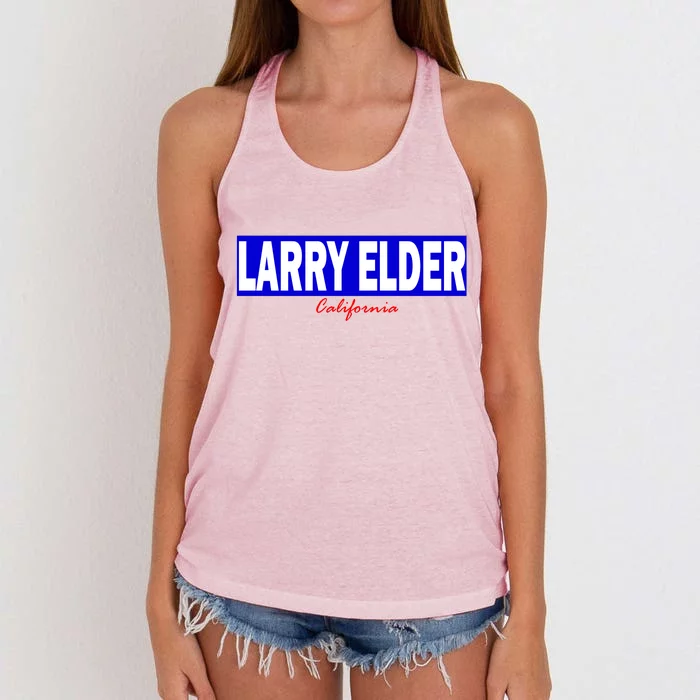 Larry Elder For California Governor Women's Knotted Racerback Tank