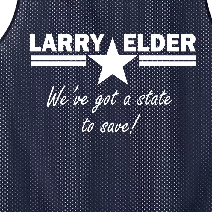 Larry Elder For California We've Got A State To Save Mesh Reversible Basketball Jersey Tank