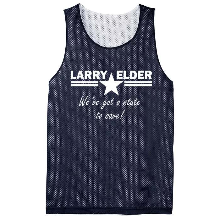 Larry Elder For California We've Got A State To Save Mesh Reversible Basketball Jersey Tank