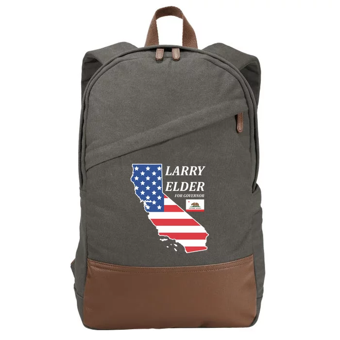 Larry Elder For Governor Cotton Canvas Backpack