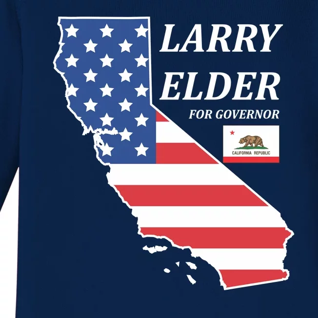 Larry Elder For Governor Baby Long Sleeve Bodysuit