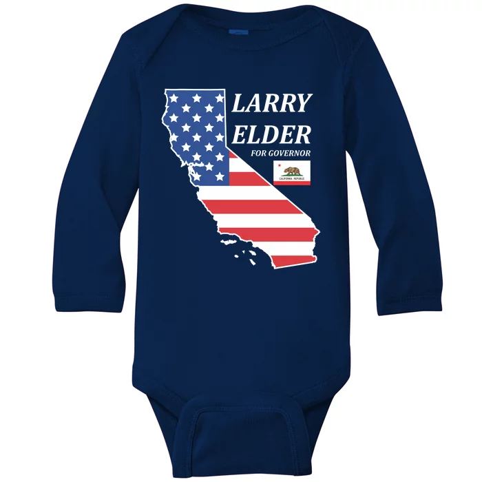 Larry Elder For Governor Baby Long Sleeve Bodysuit