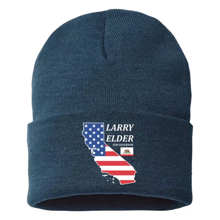 Larry Elder For Governor Sustainable Knit Beanie