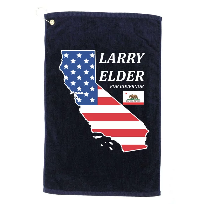 Larry Elder For Governor Platinum Collection Golf Towel